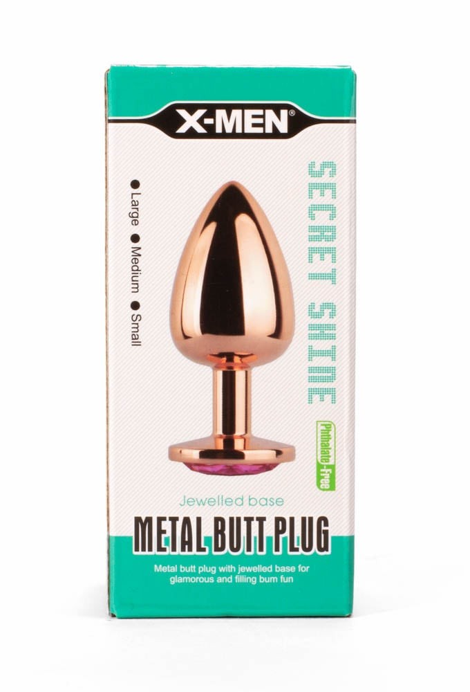 X-MEN Secret Shade Rose L metal anal plug