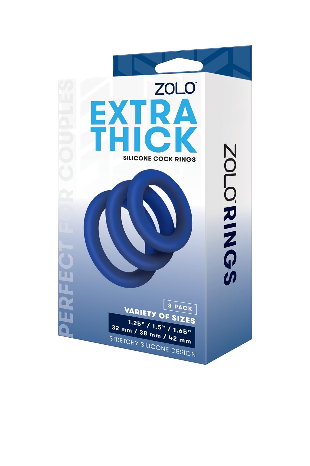 ANELLO PENIENO IN SILICONE EXTRA SPESSO ZOLO 3 PZ