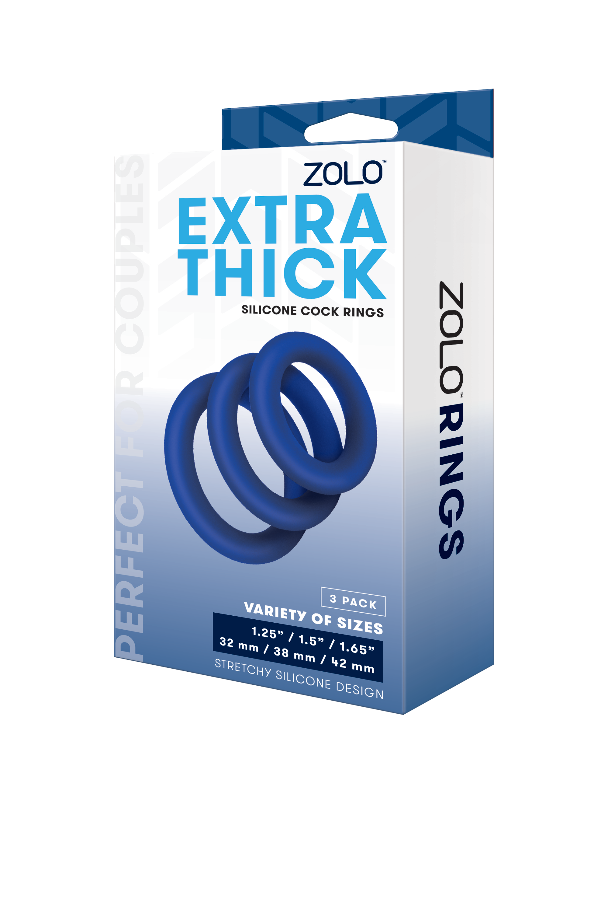 ANELLO PENIENO IN SILICONE EXTRA SPESSO ZOLO 3 PZ