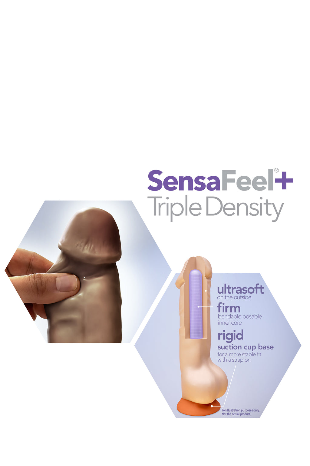 DR. SKIN PLUS POSABLE DILDO 6 INCHES CHOCOLATE