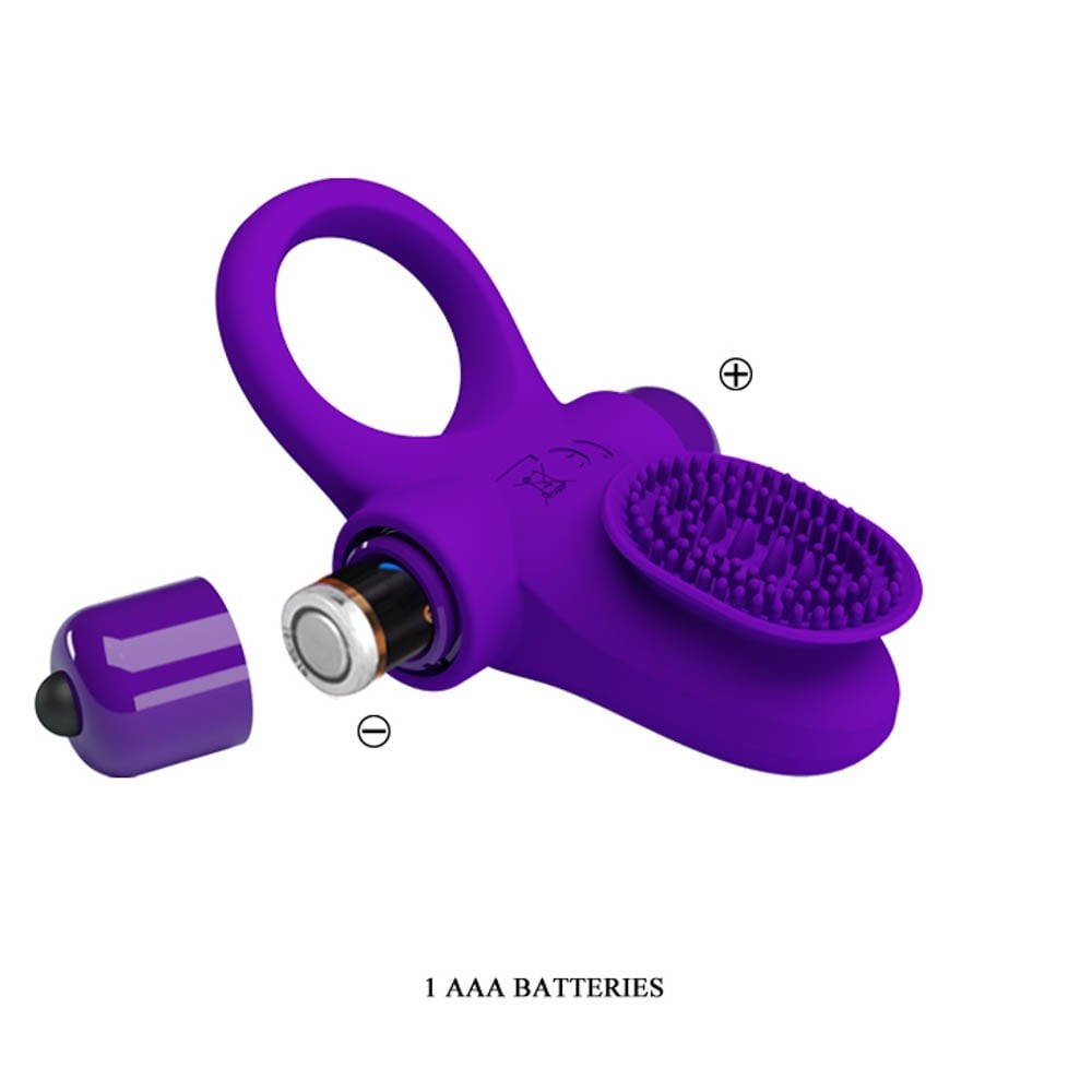 Anello per pene vibrante Pretty Love 2 Viola