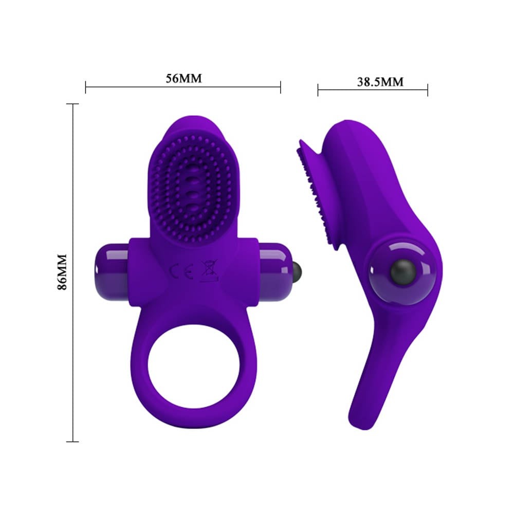 Anello per pene vibrante Pretty Love 2 Viola