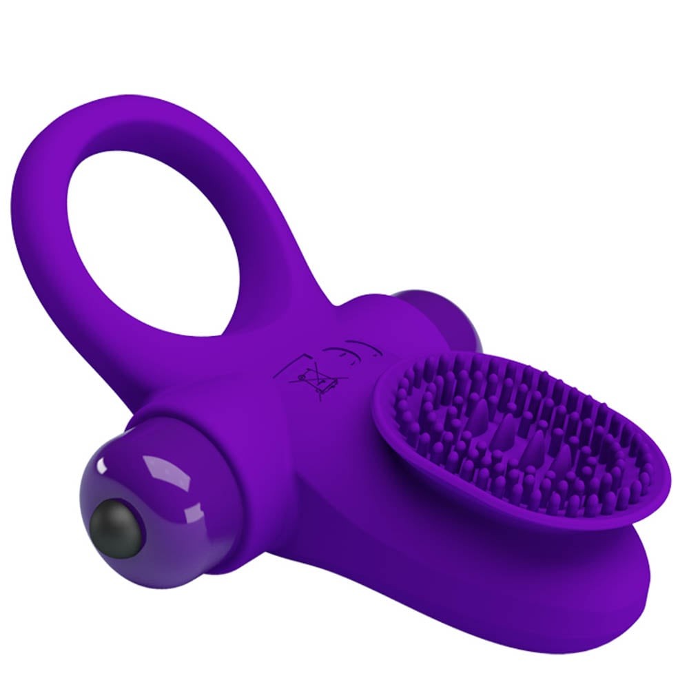Anello per pene vibrante Pretty Love 2 Viola