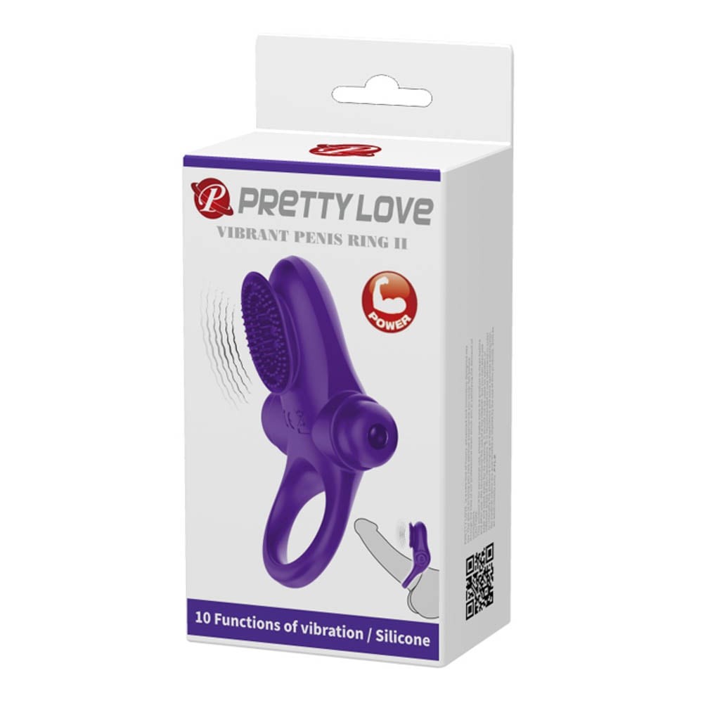 Anello per pene vibrante Pretty Love 2 Viola