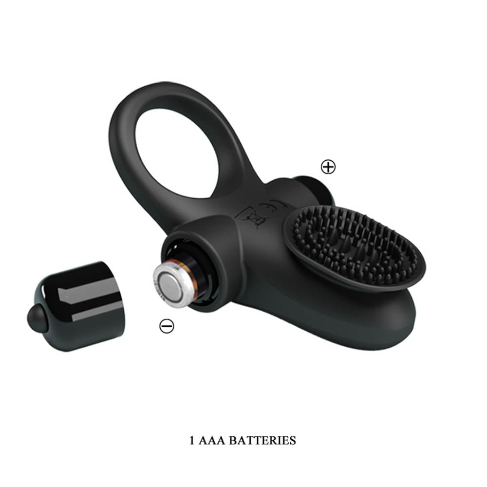 Anello vibrante per pene Pretty Love Vibrant 2 nero