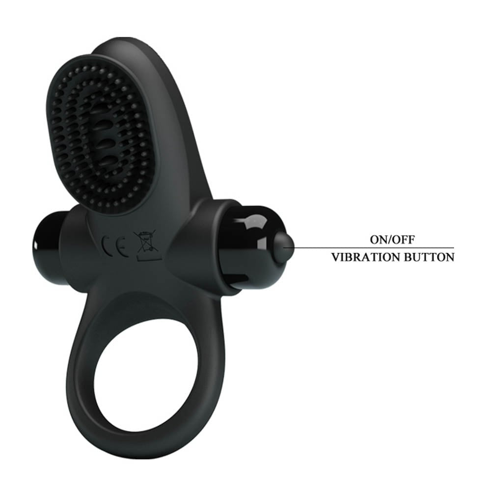 Anello vibrante per pene Pretty Love Vibrant 2 nero