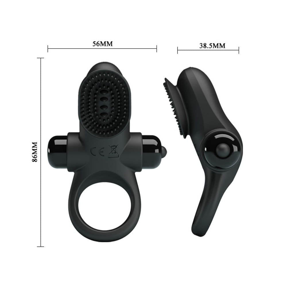 Anello vibrante per pene Pretty Love Vibrant 2 nero