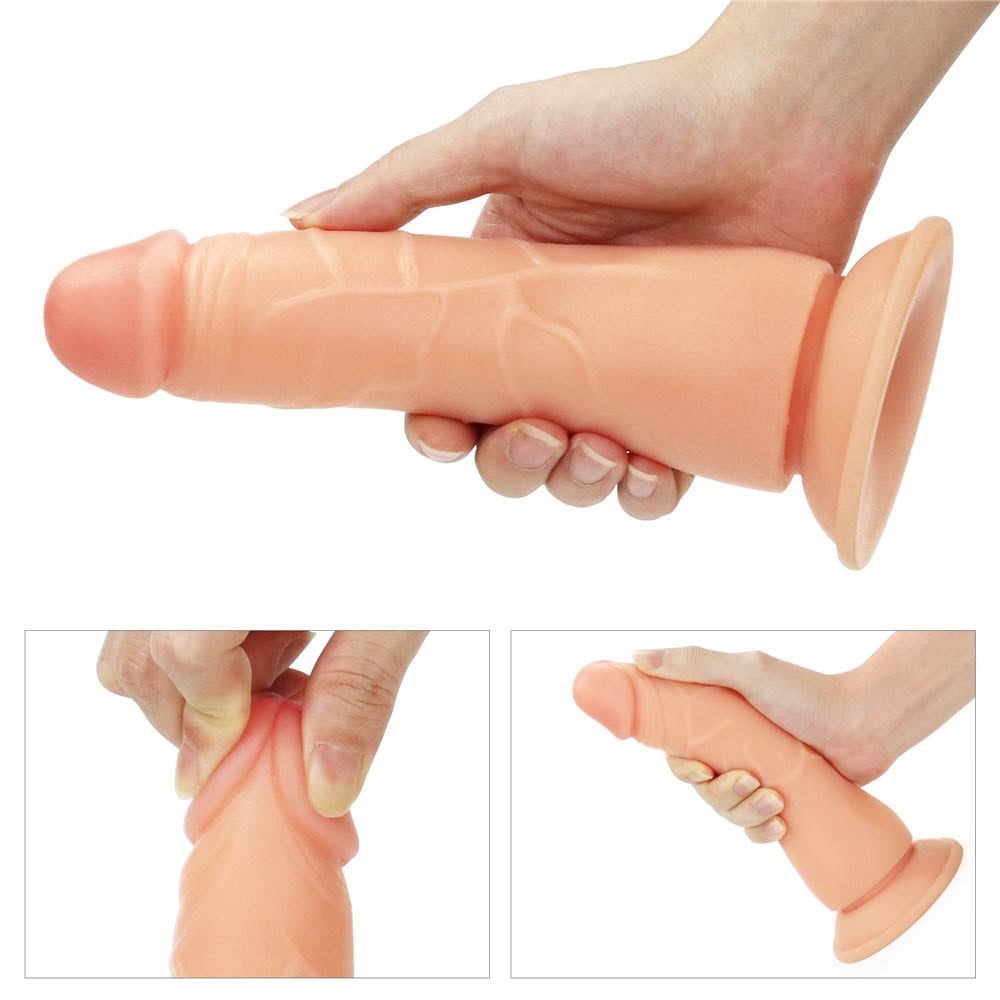 Easy 7.5" Vibrating Strap-On Set
