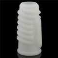 Knight spiral vibrating ring (white) I