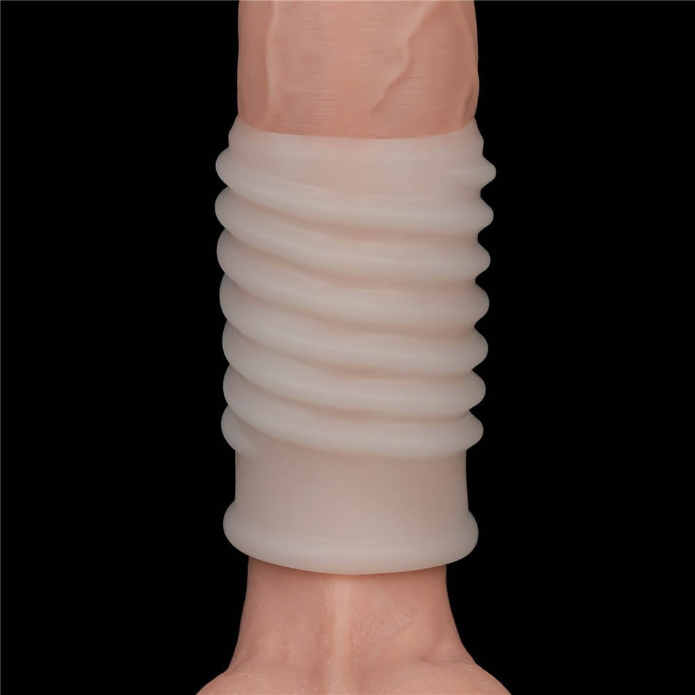 Knight spiral vibrating ring (white) I
