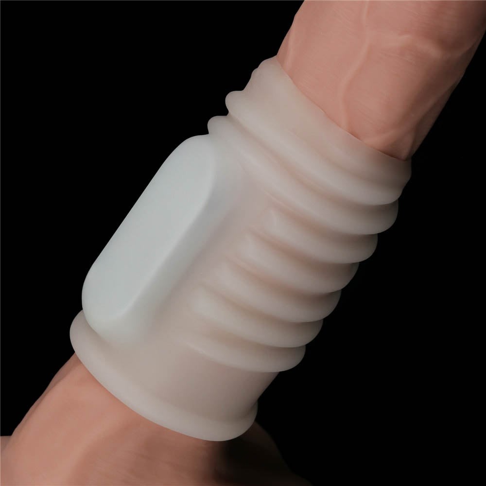Knight spiral vibrating ring (white) I