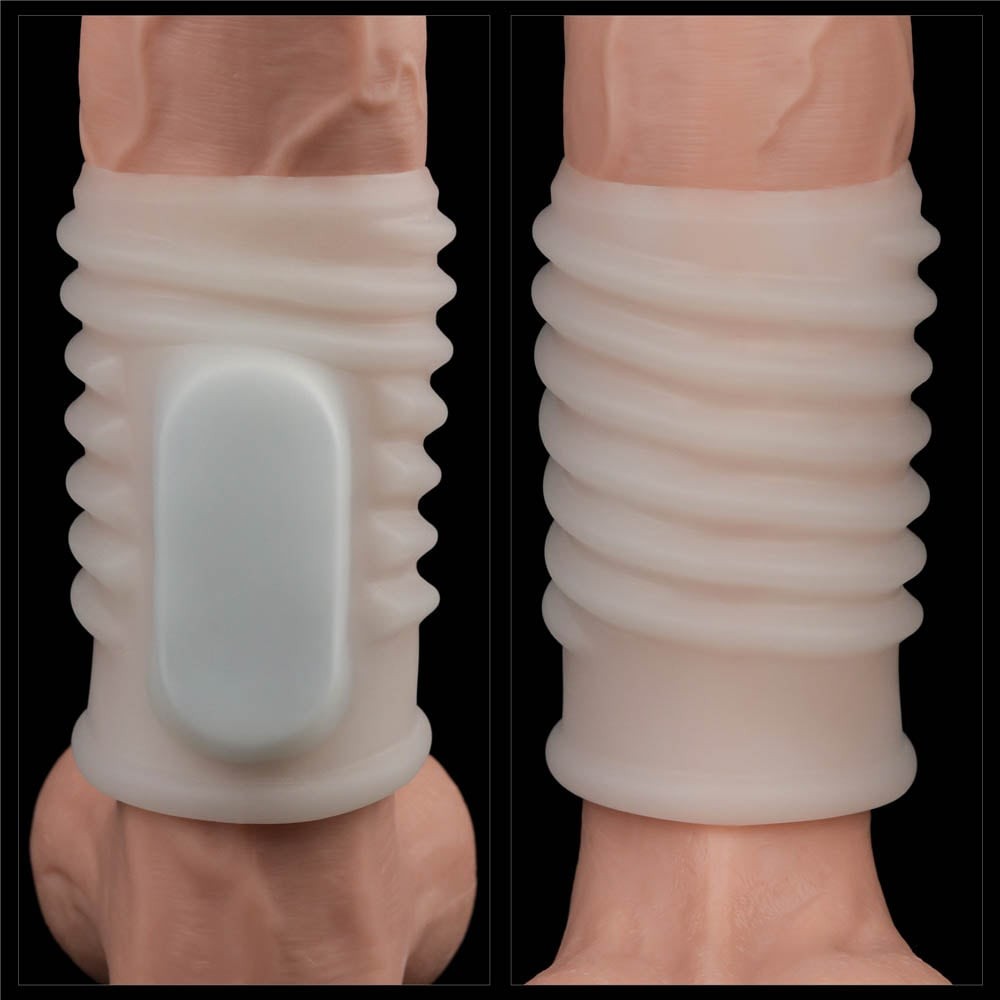 Knight spiral vibrating ring (white) I