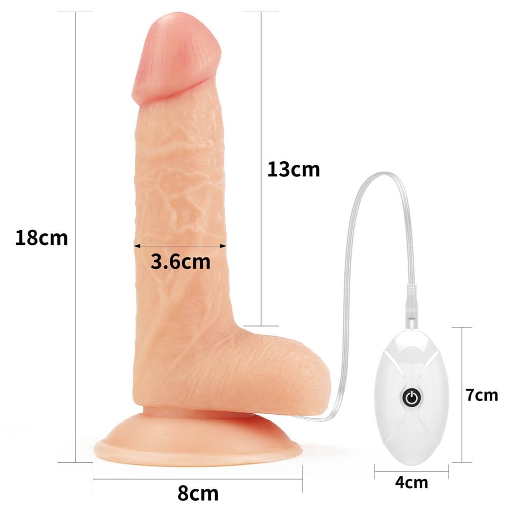 7.0" Easy Vibrating Strap-on Set