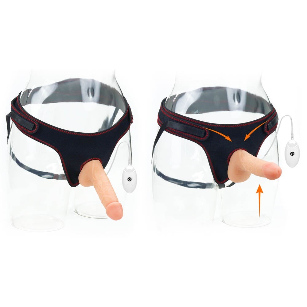7.0" Easy Vibrating Strap-on Set