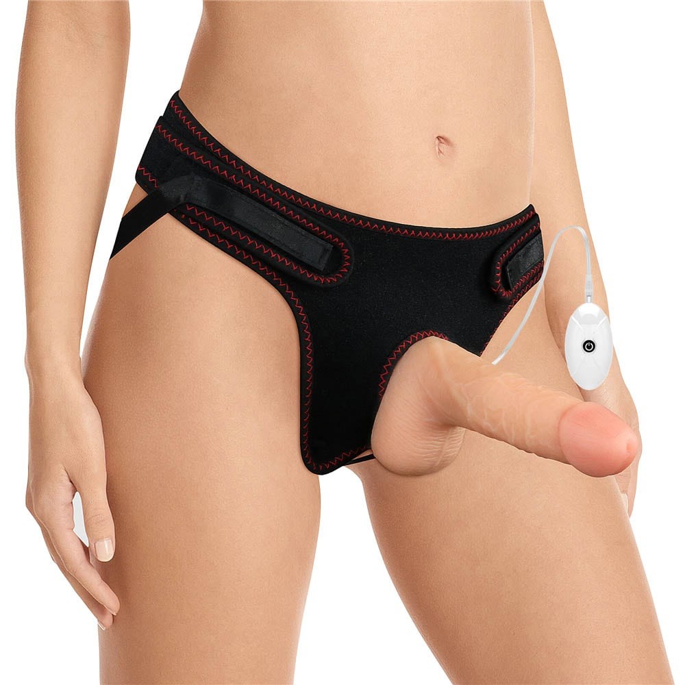 7.0" Easy Vibrating Strap-on Set