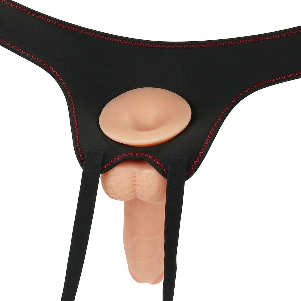 8.5" Easy Vibrating Strapon Set
