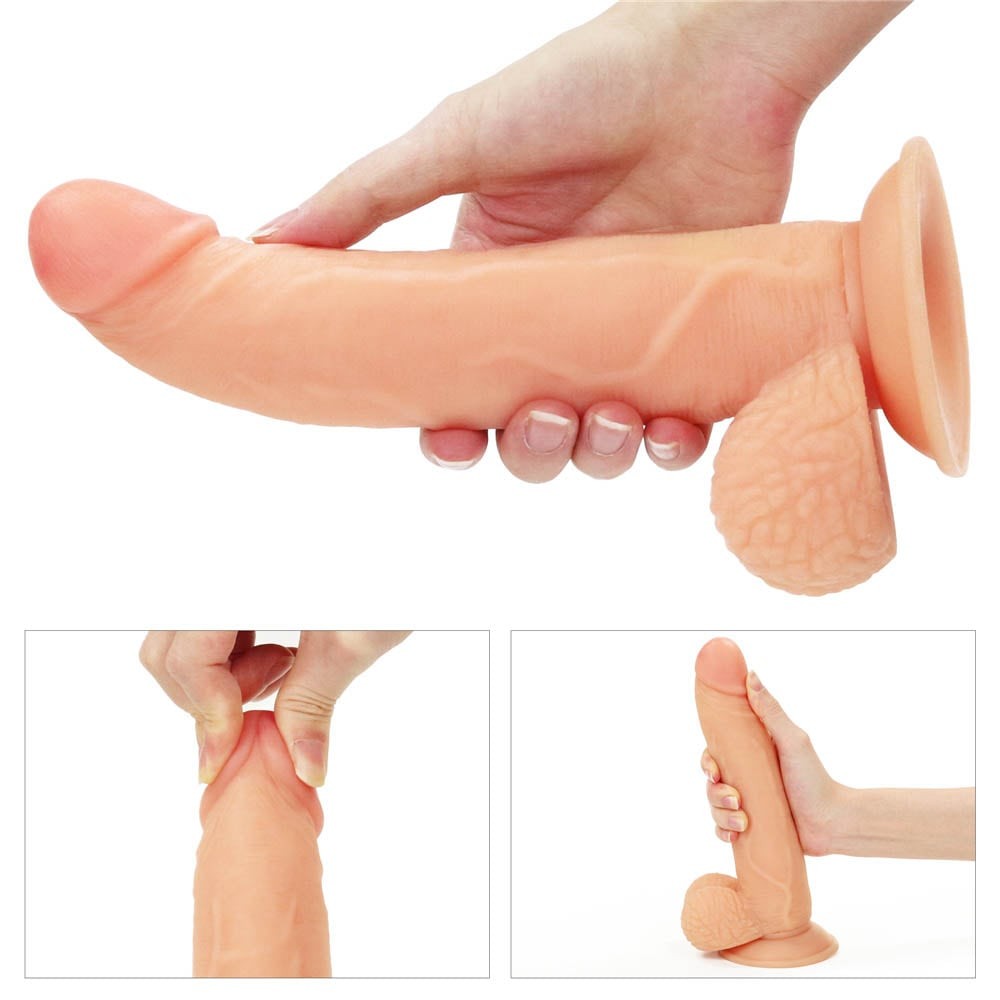8.5" Easy Vibrating Strapon Set