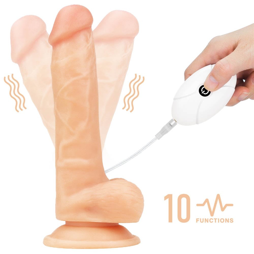 7.5" Easy Vibrating Strap-on Set