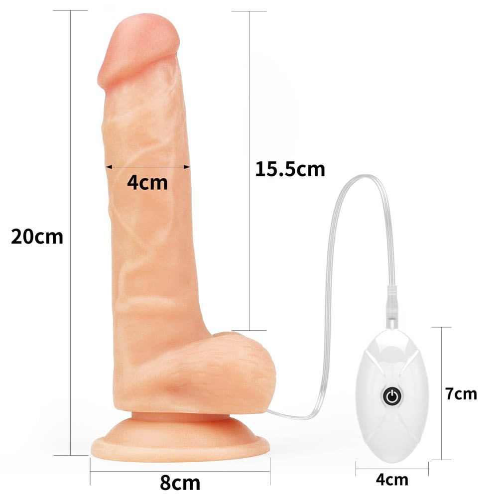 7.5" Easy Vibrating Strap-on Set