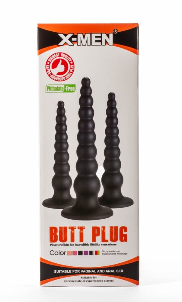 Butt Plug X-Men 9.45" Nero M