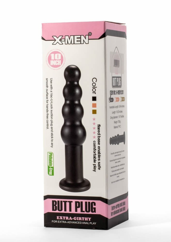 X-Men Dildo Anale Extra Spesso da 10" Nero II