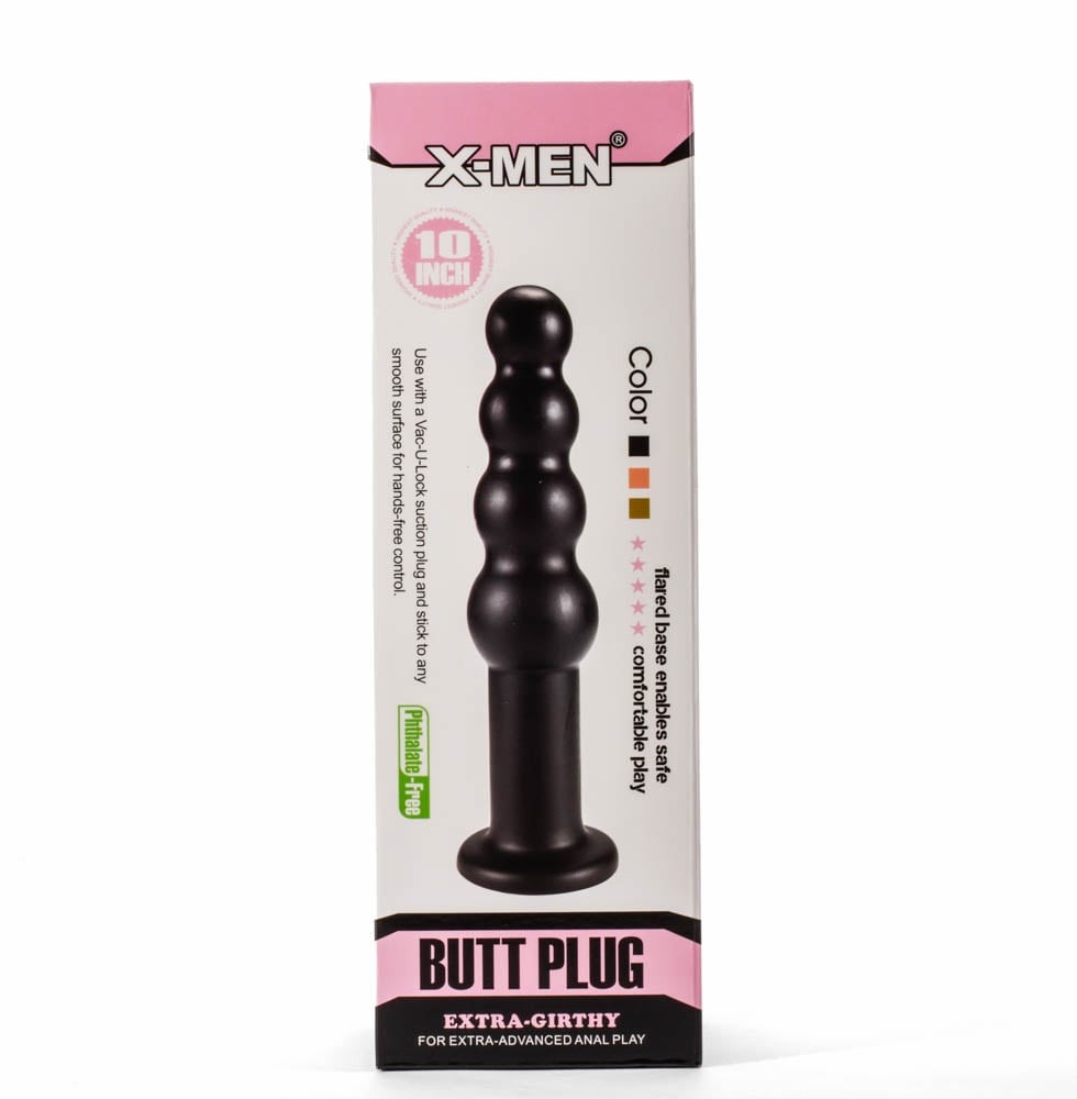 X-Men Dildo Anale Extra Spesso da 10" Nero II