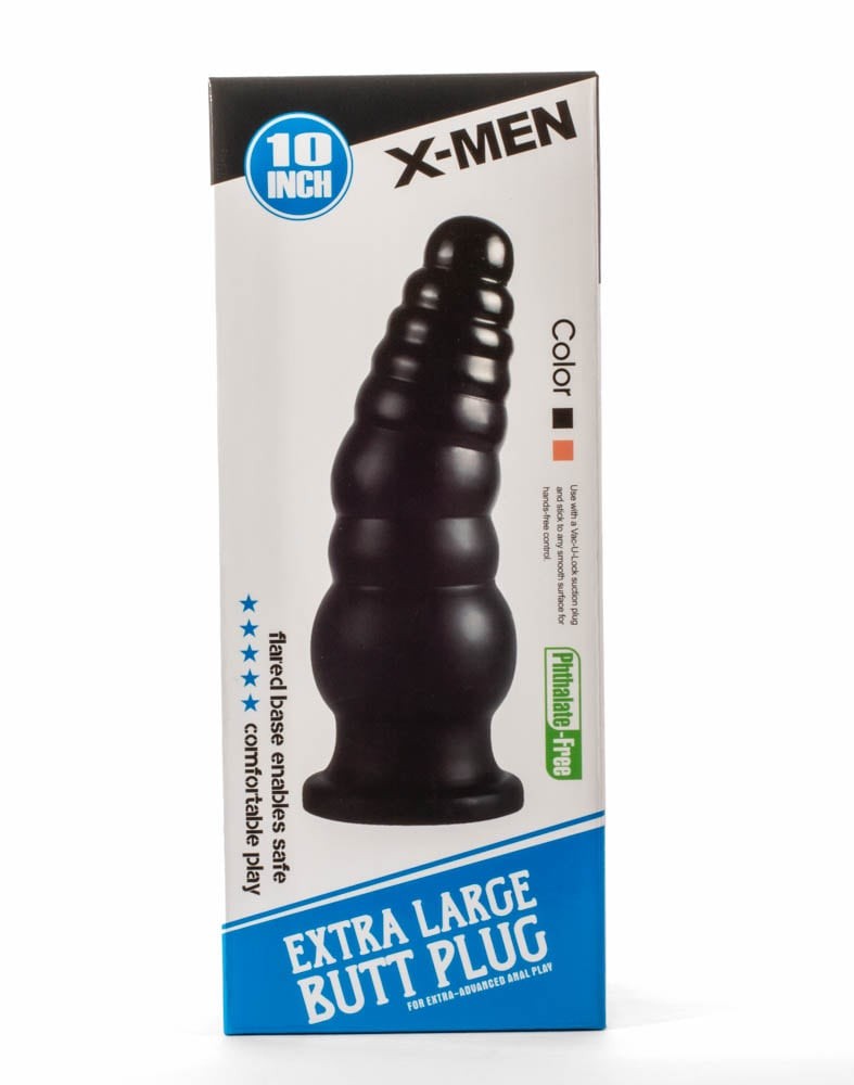 Plug anale extra large X-Men 10" nero II