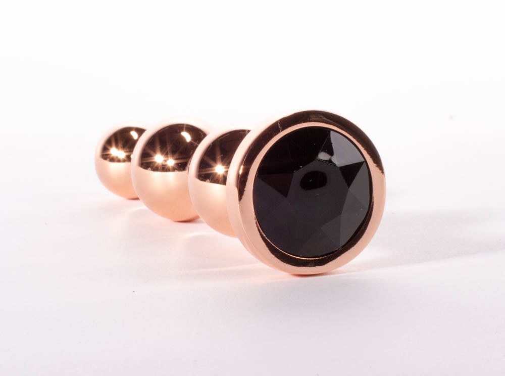 Metal Anal Plug with Gold Gem X-Men Secret Shine Booty Call