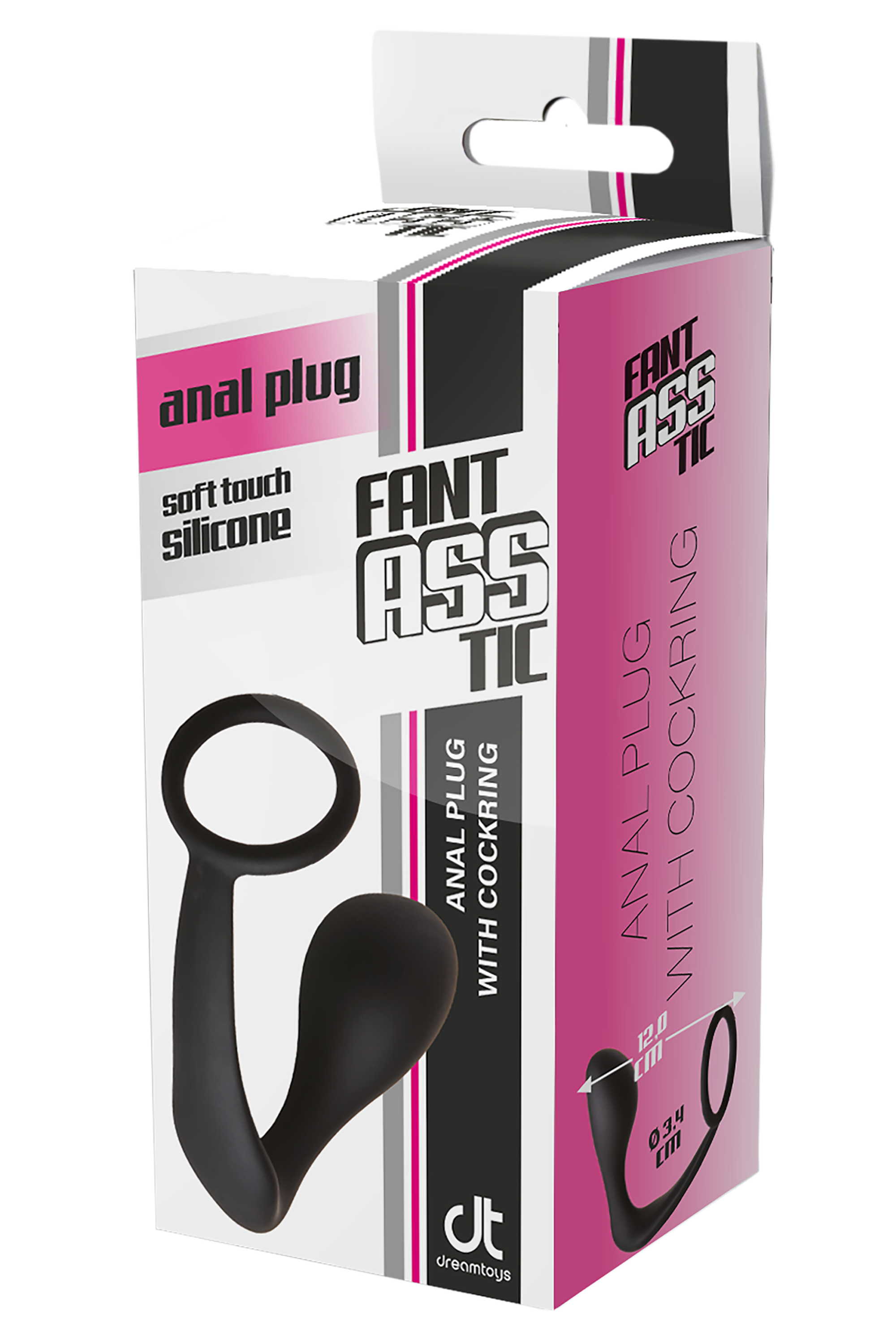 FANTASTIC BLACK BUTT PLUG WITH COCK RING
