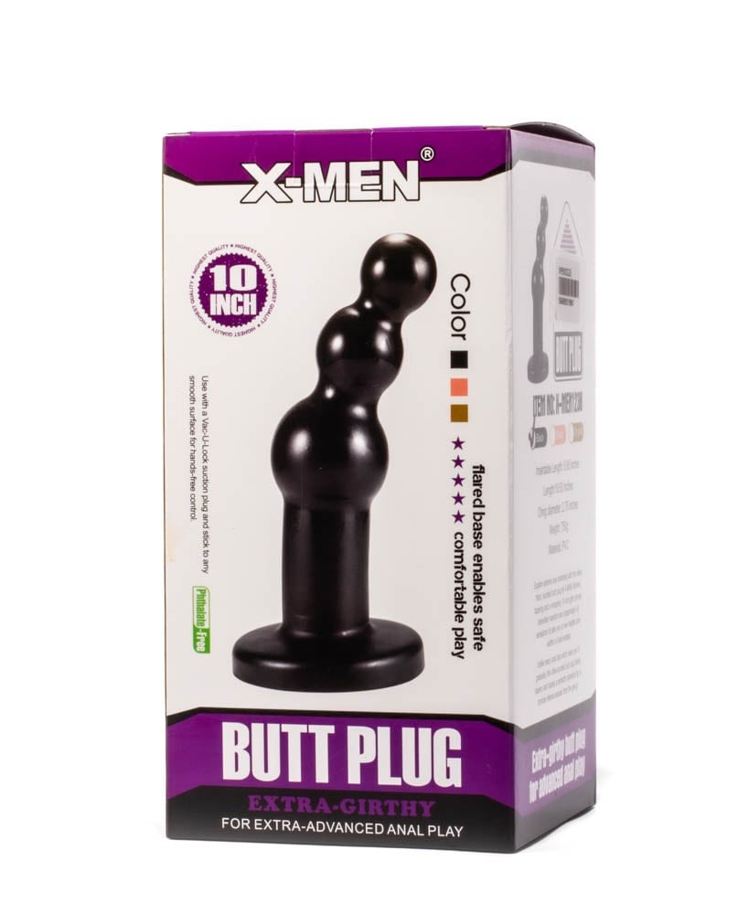 Plug anale extra spesso X-MEN 27 cm nero