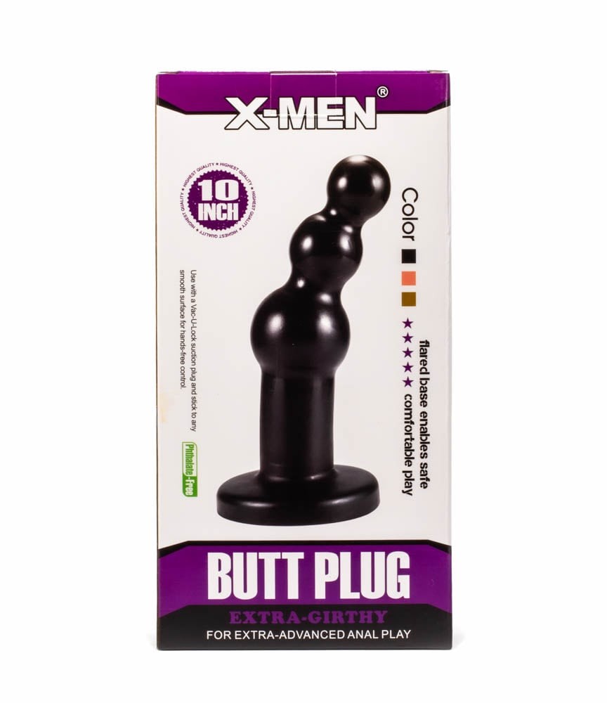 Plug anale extra spesso X-MEN 27 cm nero