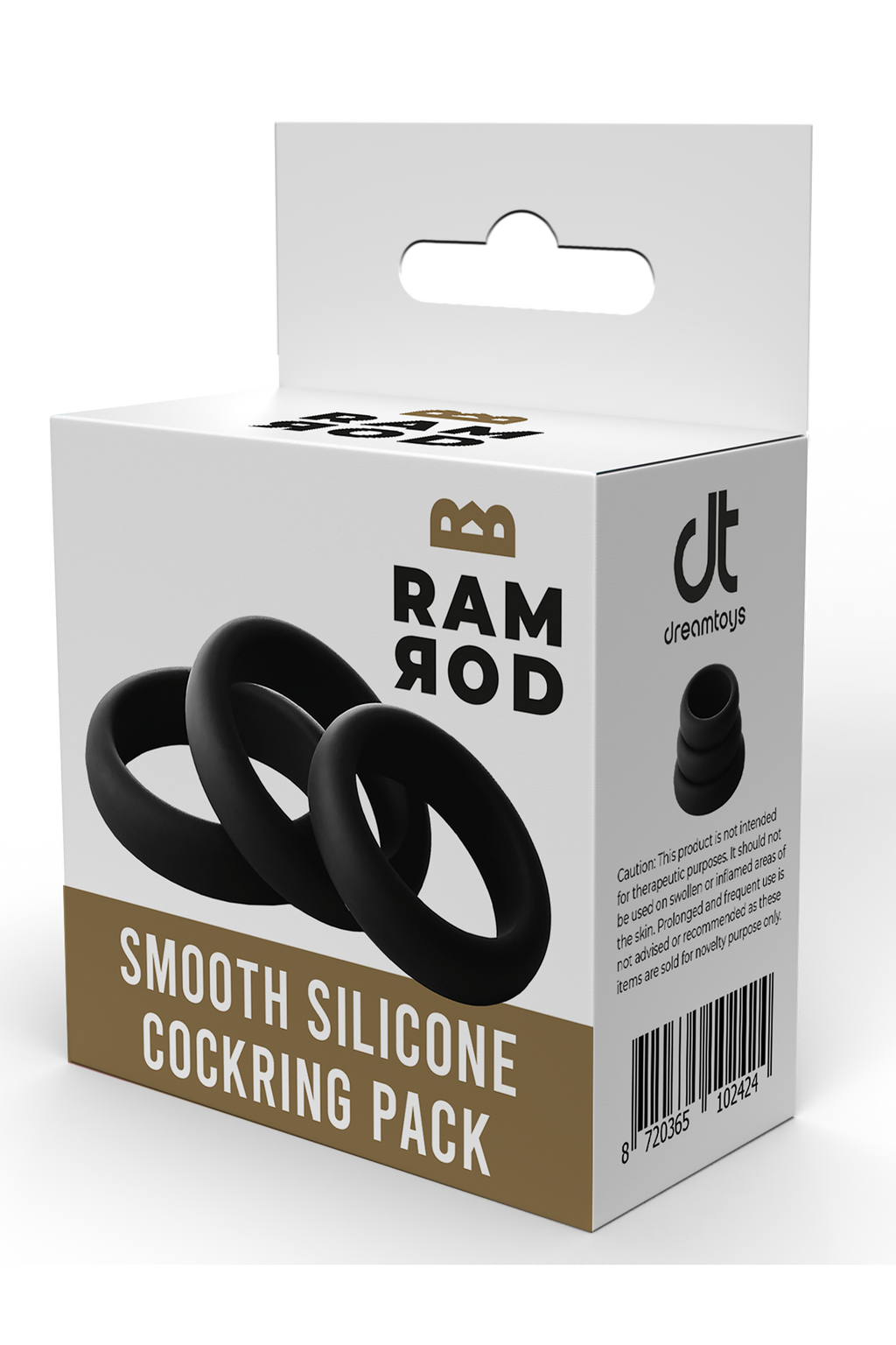 Ramrod Smooth Silicone Cock Ring Package