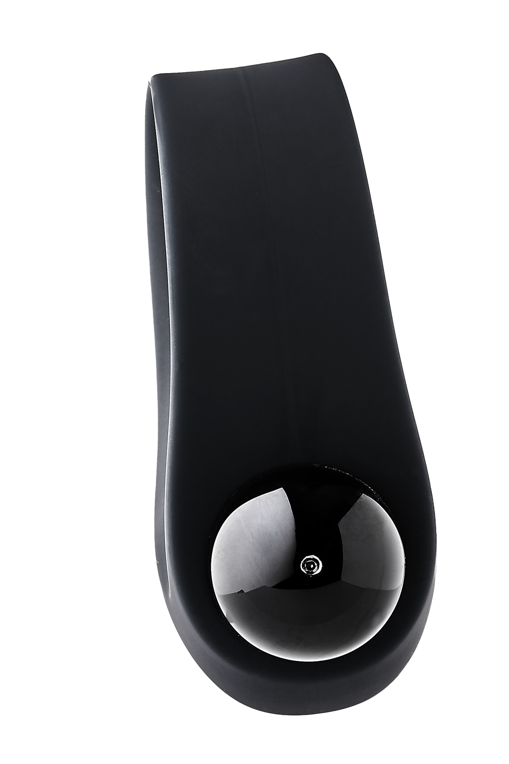 RAMROD VIBRATING COCK RING WITH LARGE BLACK BULLET