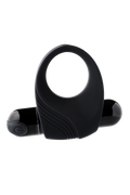 RAMROD VIBRATING COCK RING WITH LARGE BLACK BULLET