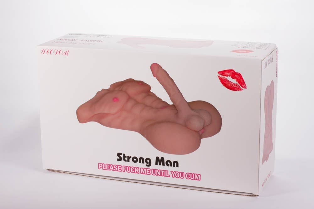 Strong male masturbator