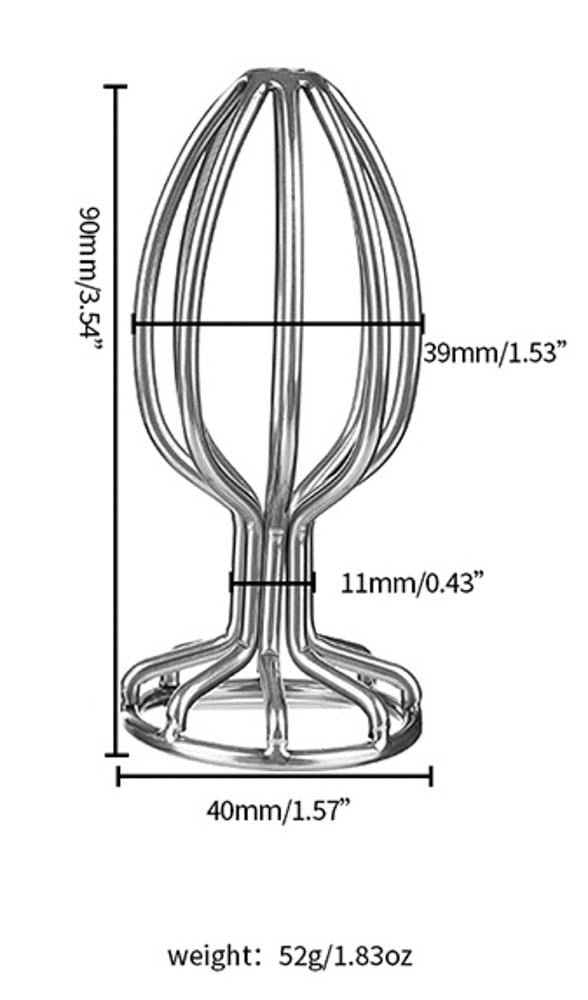 Stainless Steel Anal Plug L
