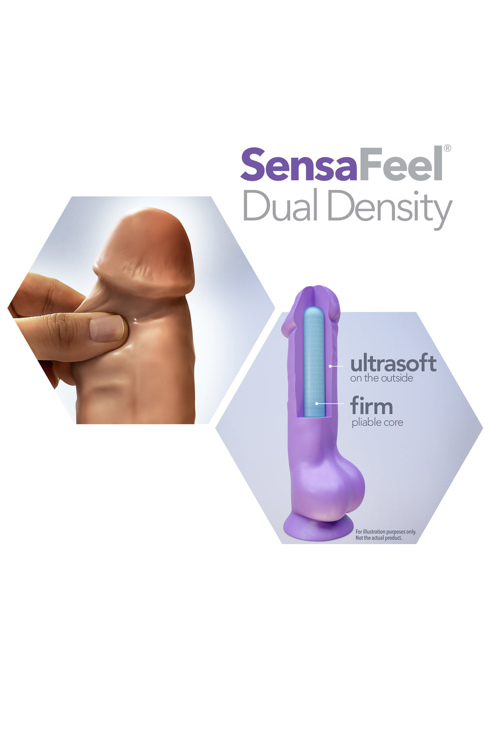 DILDO AU NATUREL CHUB 10 POLLICI MOKA