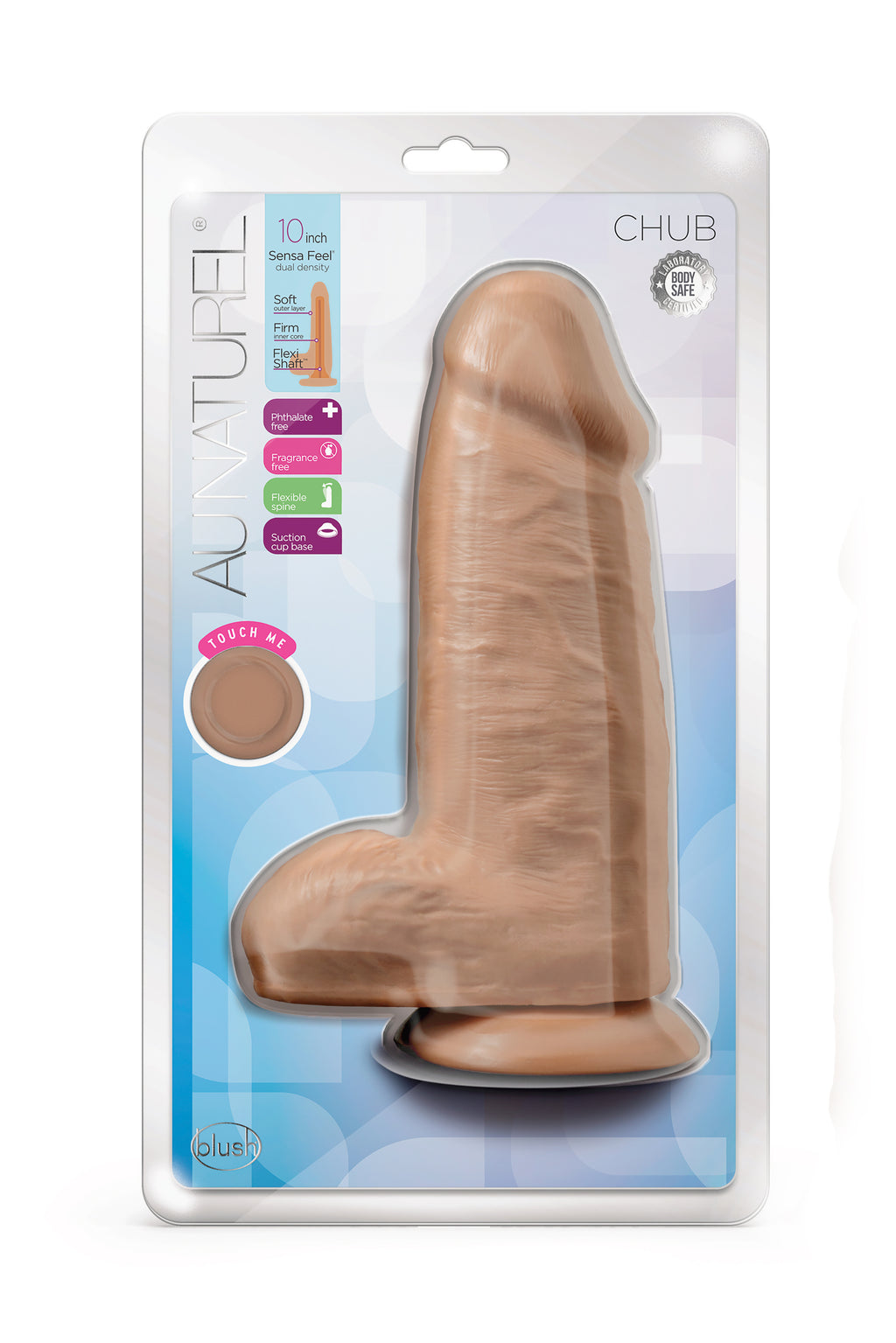DILDO AU NATUREL CHUB 10 POLLICI MOKA