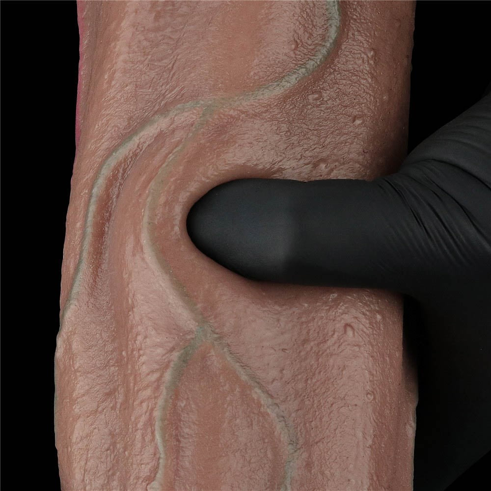 XXL 13'' Pene a doppio strato in silicone