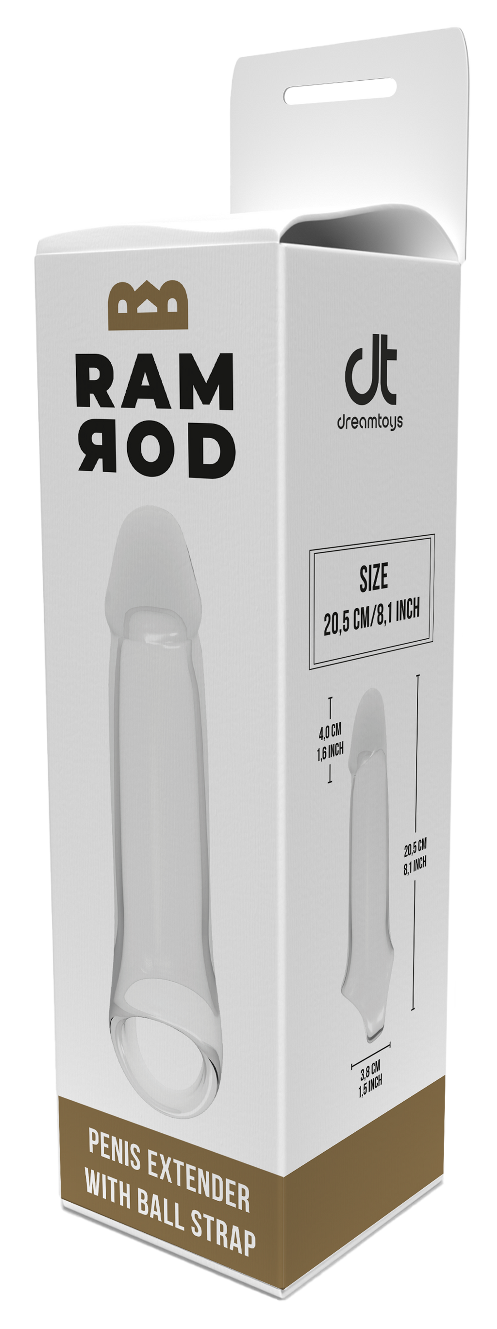 7.6 INCH RAMROD EXTENDER CON STRAP-ON A SFERA