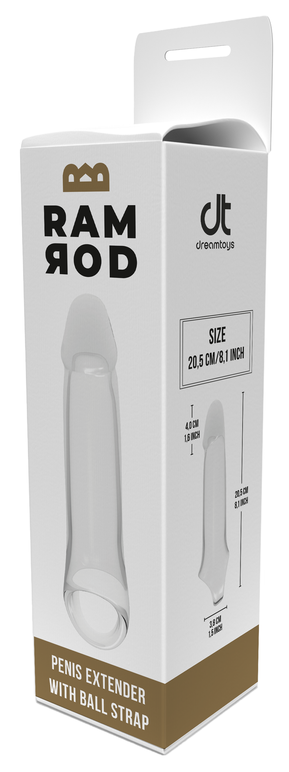 7.6 INCH RAMROD EXTENDER CON STRAP-ON A SFERA