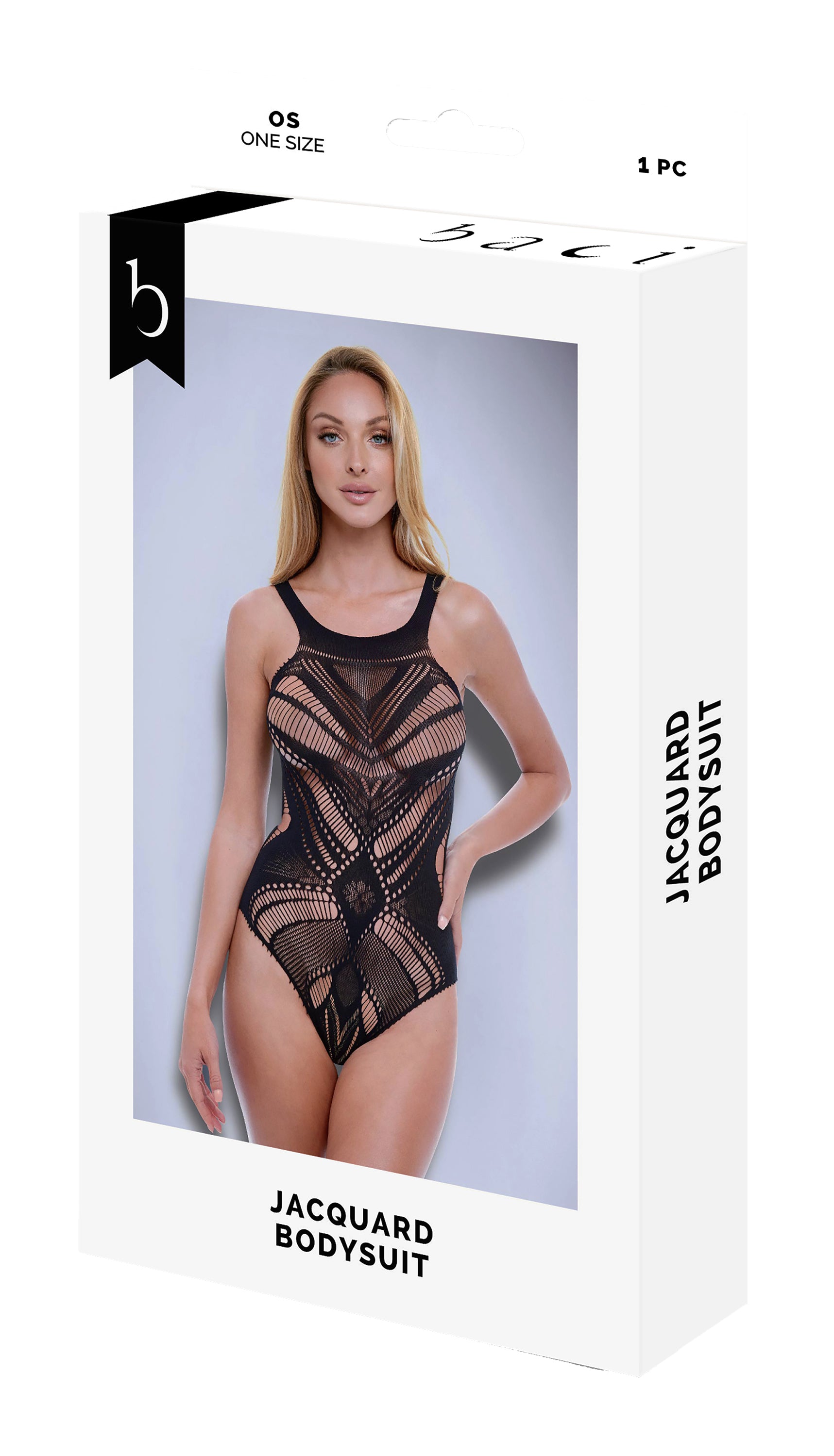BODY BACI JACQUARD NERO, TU