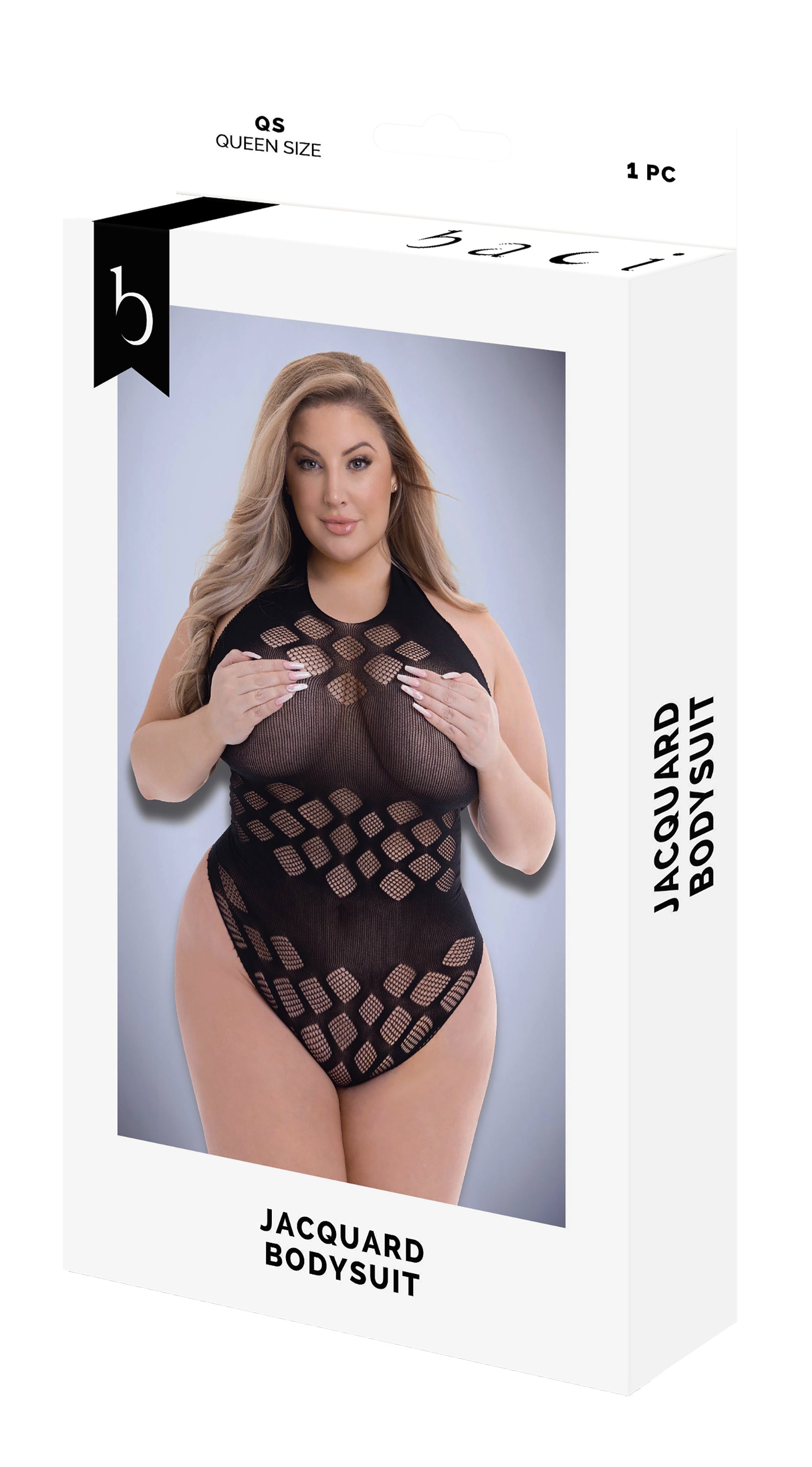 BODY BACI JACQUARD NERO, TG