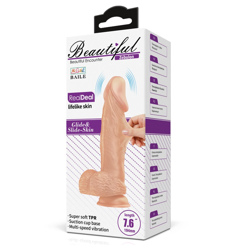 Zebulon vibratore dildo bellissimo 7,6 "