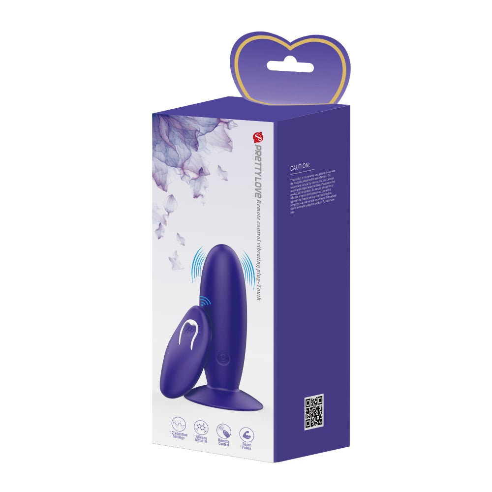Pretty Love Vibrating Plug with Remote - For Guys