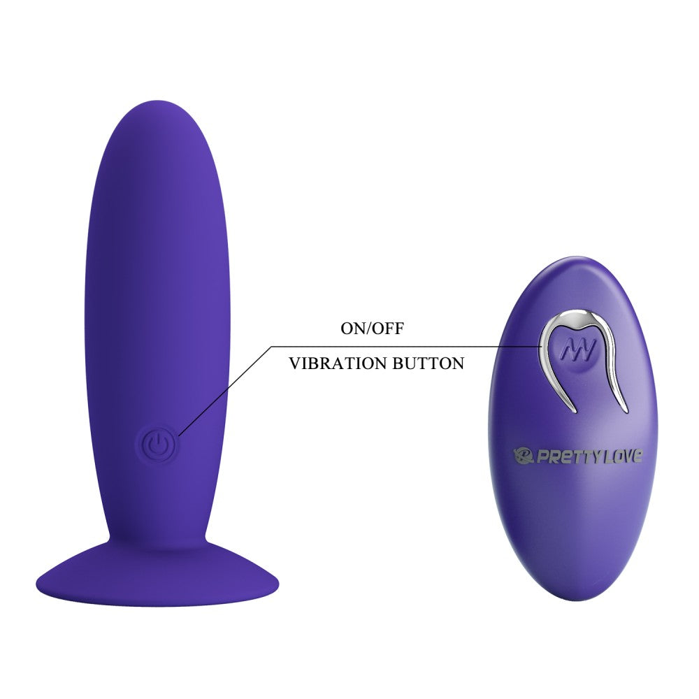 Pretty Love Vibrating Plug with Remote - For Guys