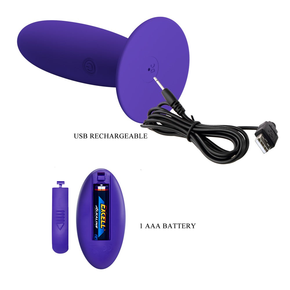 Pretty Love Vibrating Plug with Remote - For Guys