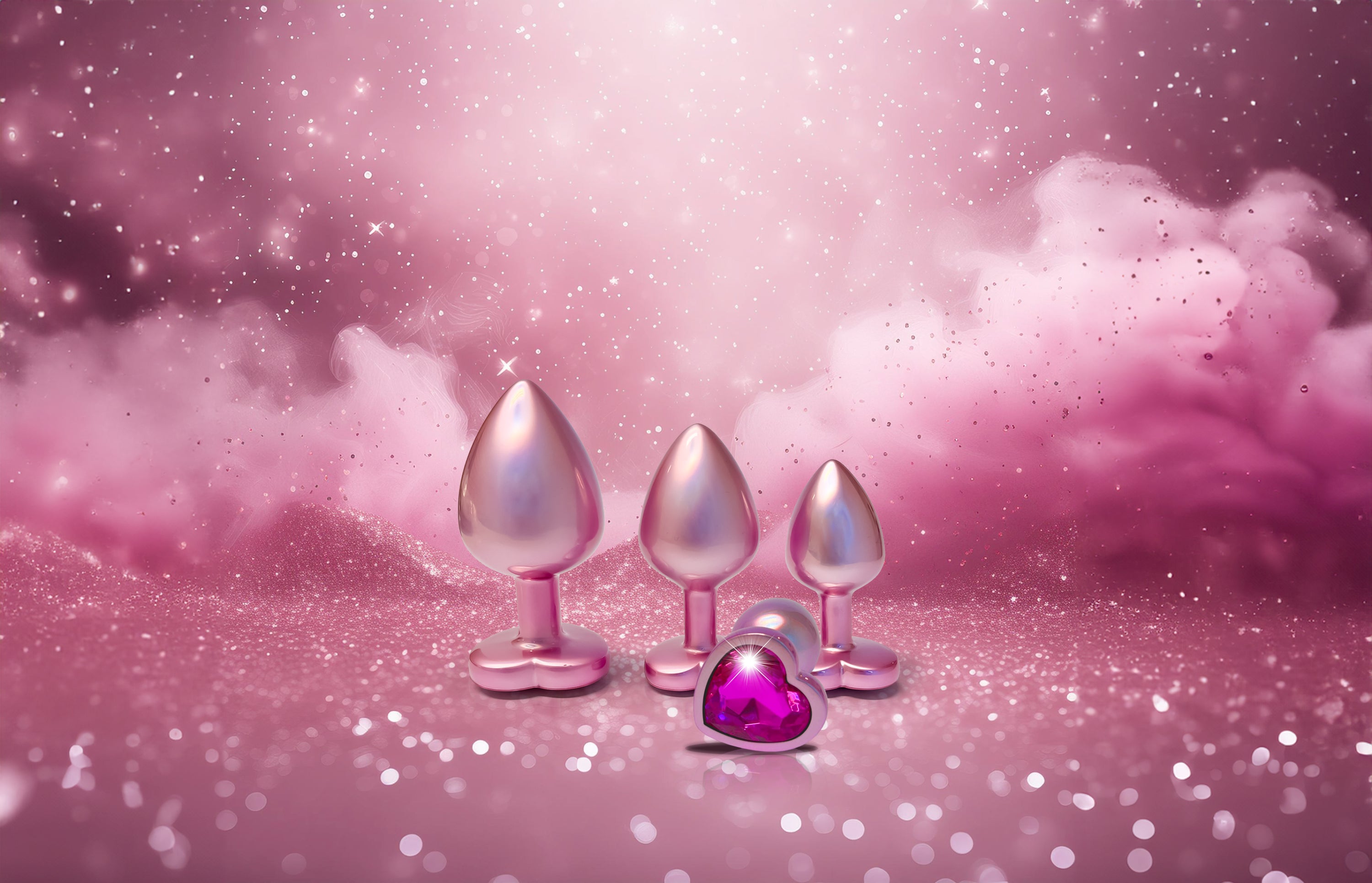 Placca GLEAMING LOVE PEARL ROSA MEDIO