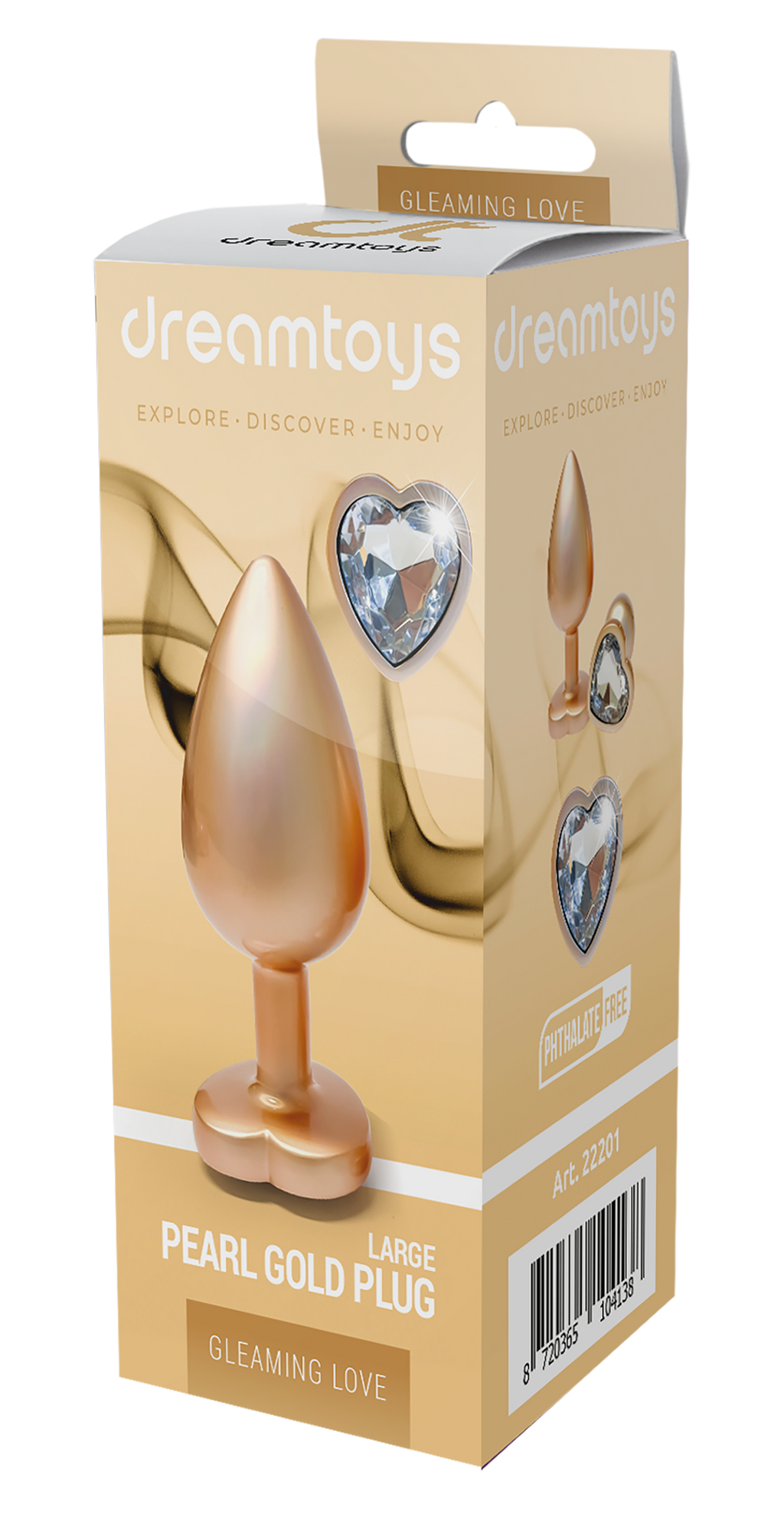 Large pearlescent gold cap