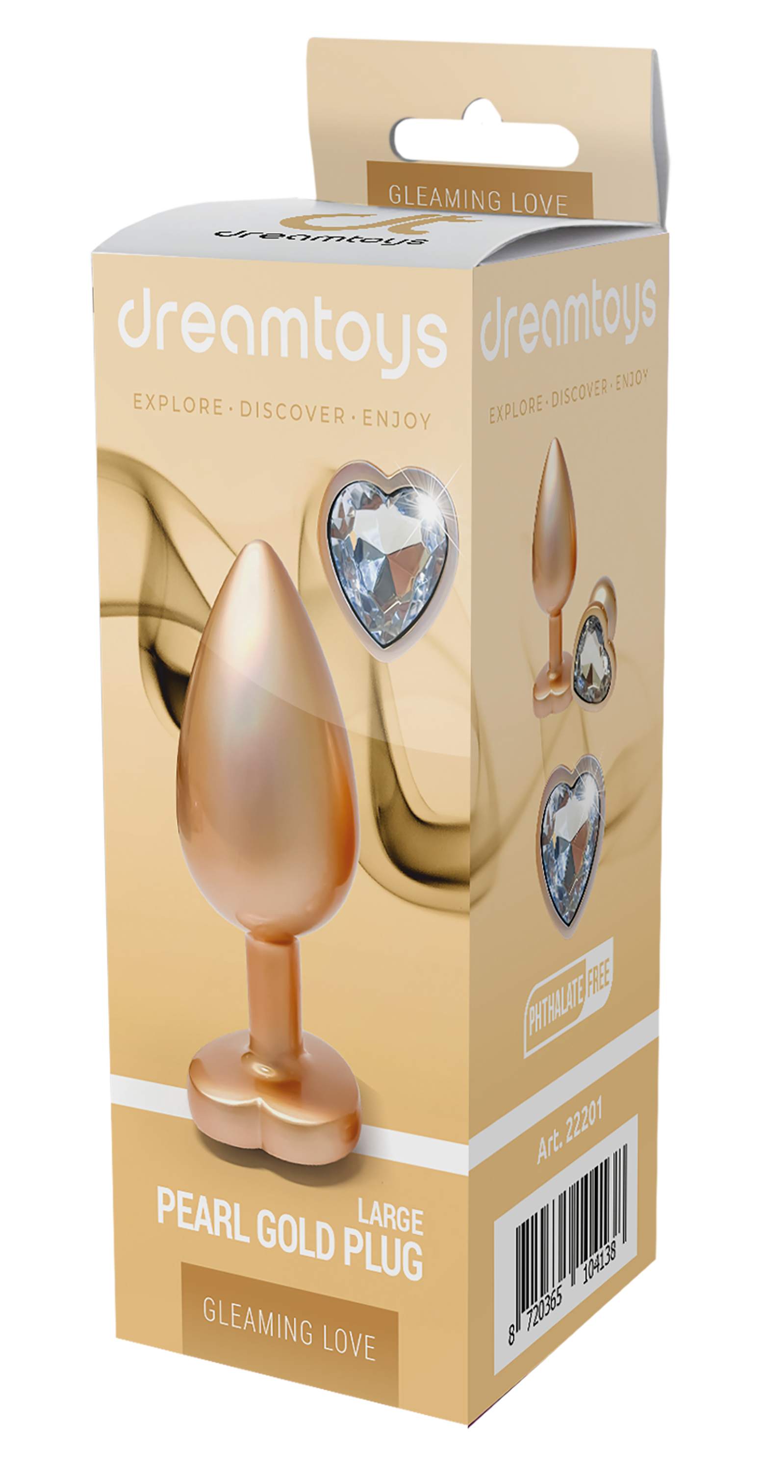 Large pearlescent gold cap